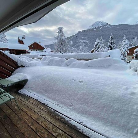 Appartement 4 Pers Grande Terrasse Vue Pistes Ski Saint Chaffrey Bagian luar foto