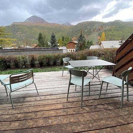Appartement 4 Pers Grande Terrasse Vue Pistes Ski Saint Chaffrey Bagian luar foto