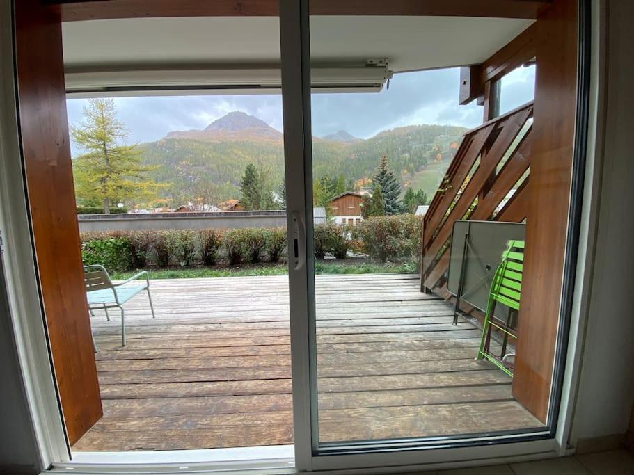 Appartement 4 Pers Grande Terrasse Vue Pistes Ski Saint Chaffrey Bagian luar foto