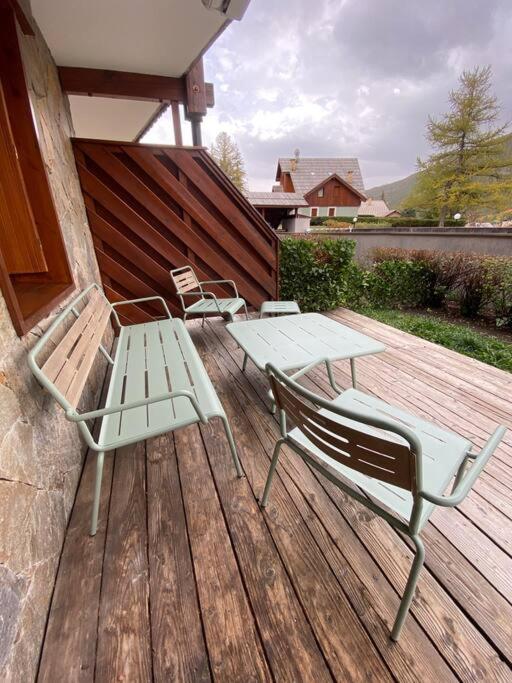 Appartement 4 Pers Grande Terrasse Vue Pistes Ski Saint Chaffrey Bagian luar foto